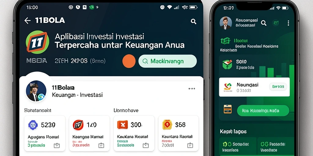 Antarmuka pengguna <strong>11BOLA</strong> yang sederhana dan fungsional untuk investasi.