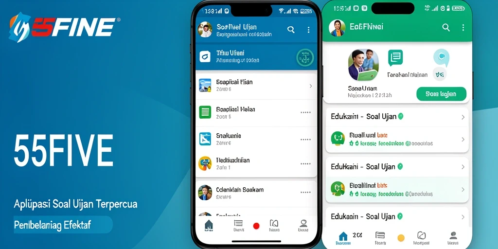 Tampilan antarmuka aplikasi Soal Ujian yang interaktif dan ramah pengguna.