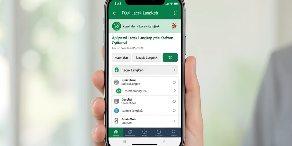 Tampilan antarmuka FO8 menunjukkan statistik langkah berjalan dengan jelas.