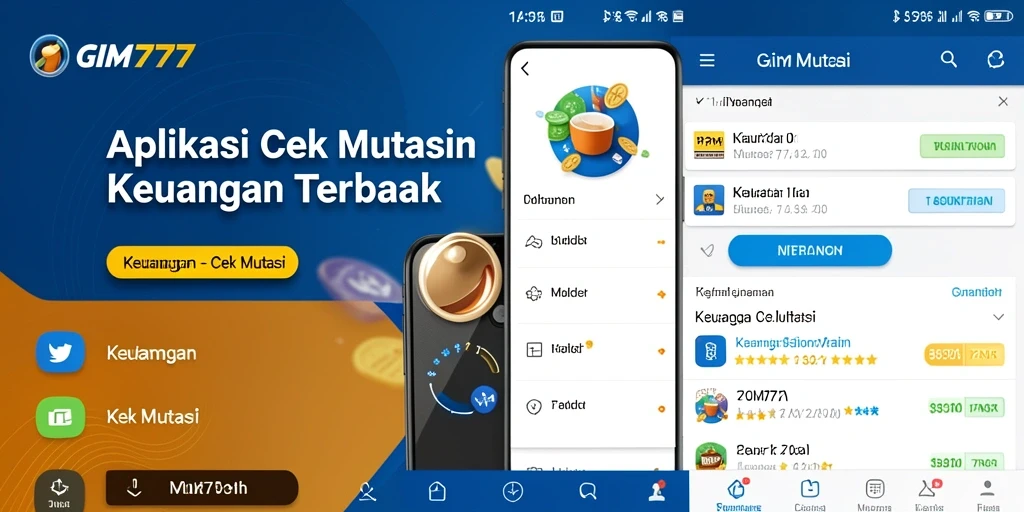 Antarmuka aplikasi GIM777 yang menampilkan fitur Cek Mutasi.