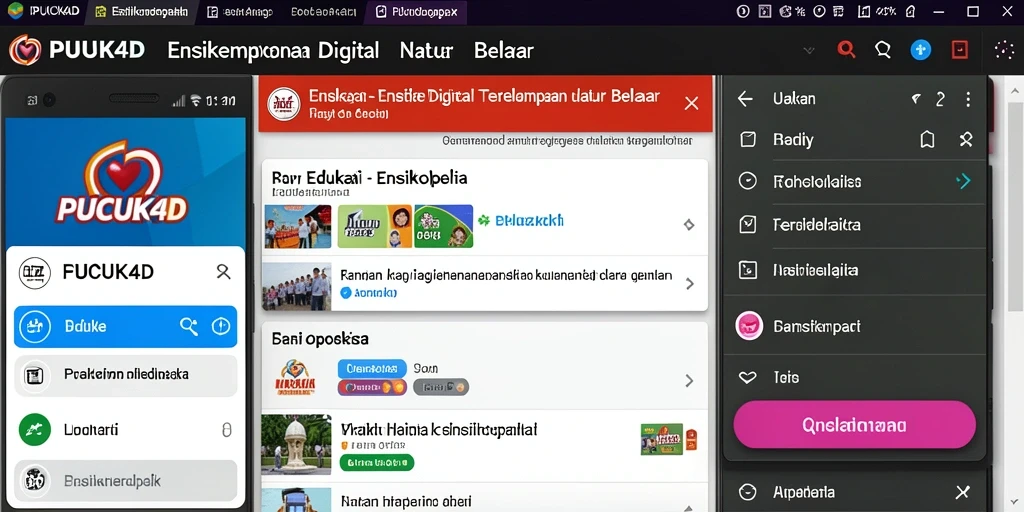 Tampilan antarmuka aplikasi PUCUK4D yang informatif dan menarik.